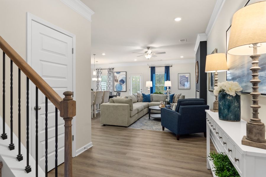Furnished interior view inside a new home in The Andros, Dalton (Image 6).