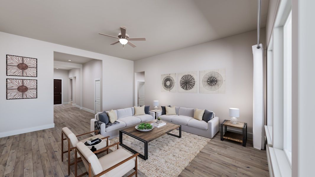 Representative furnished interior of a home built from the Carson by Tri Pointe Homes in Painted Tree, McKinney (Image 11). Representative furnished interior of a home built from the Carson by Tri Pointe Homes in Painted Tree, McKinney (Image 11).