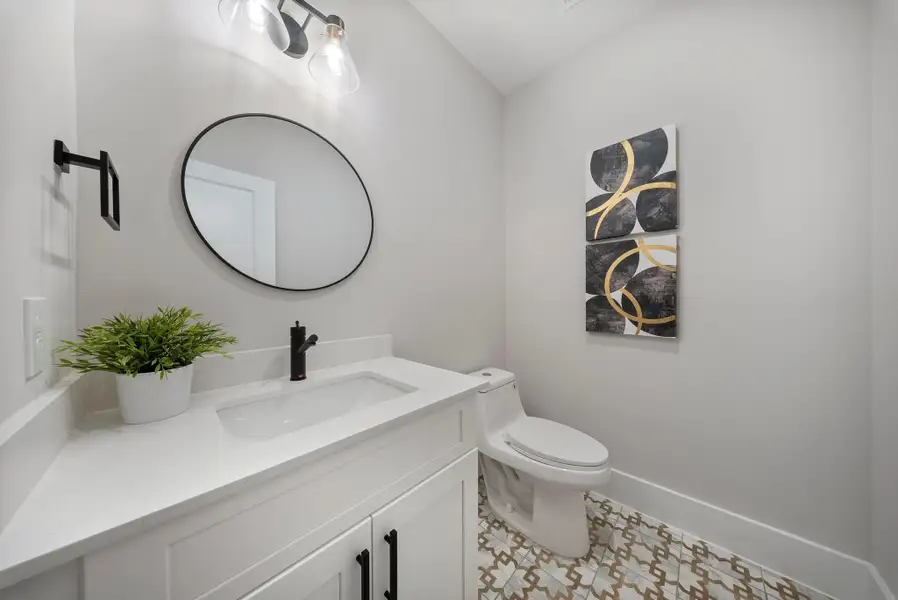 Furnished interior view inside a new home in Skyline Homes at Lou Ellen, Houston (Image 25).