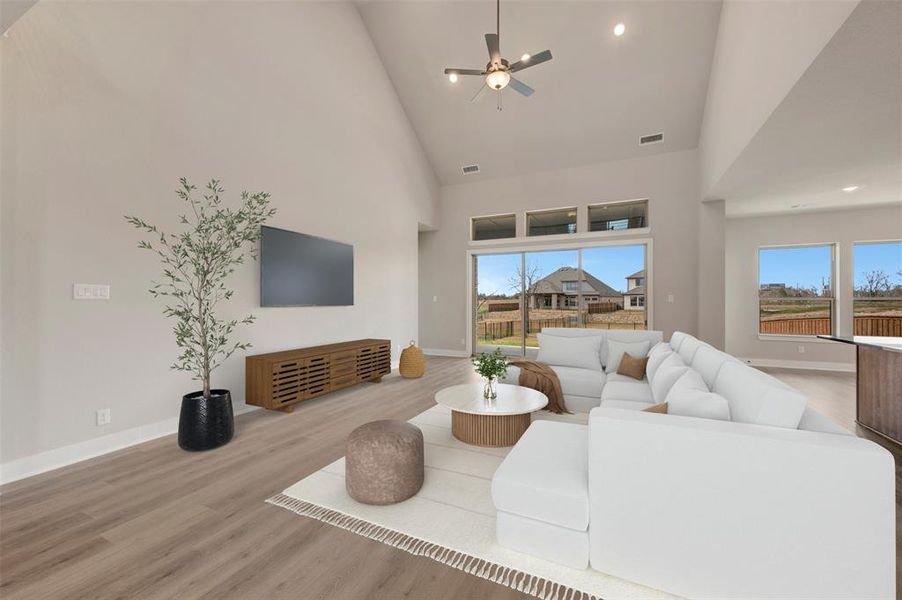 Furnished interior view inside a new home in Northshore at Lakewood Village - Classic Series, Lakewood Village (Image 8). Furnished interior view inside a new home in Northshore at Lakewood Village - Classic Series, Lakewood Village (Image 8).