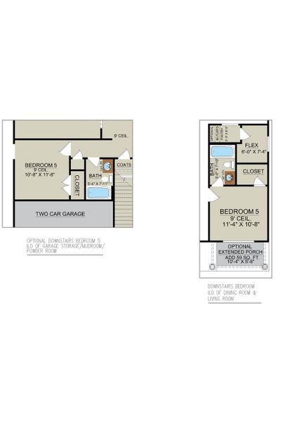 Nantucket Signature Floor Plan First Floor Optional Layout | Ernest Homes