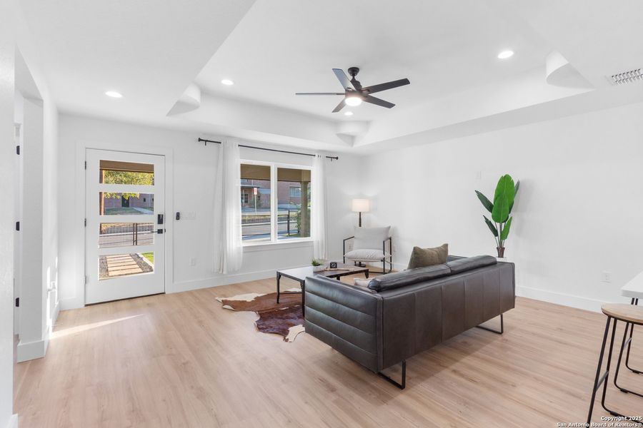 Furnished interior view inside a new home in , San Antonio (Image 9). Furnished interior view inside a new home in , San Antonio (Image 9).