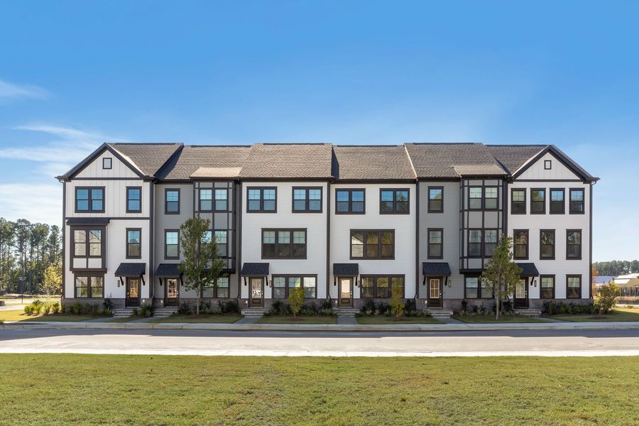 Modern townhome exteriors designed for style and function Modern townhome exteriors designed for style and function