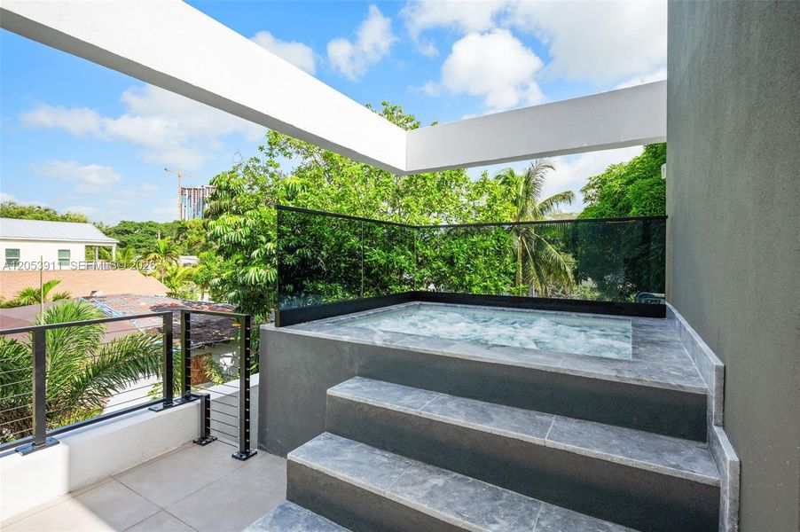 Exterior details and patio area of a home in , Miami (Image 32). Exterior details and patio area of a home in , Miami (Image 32).