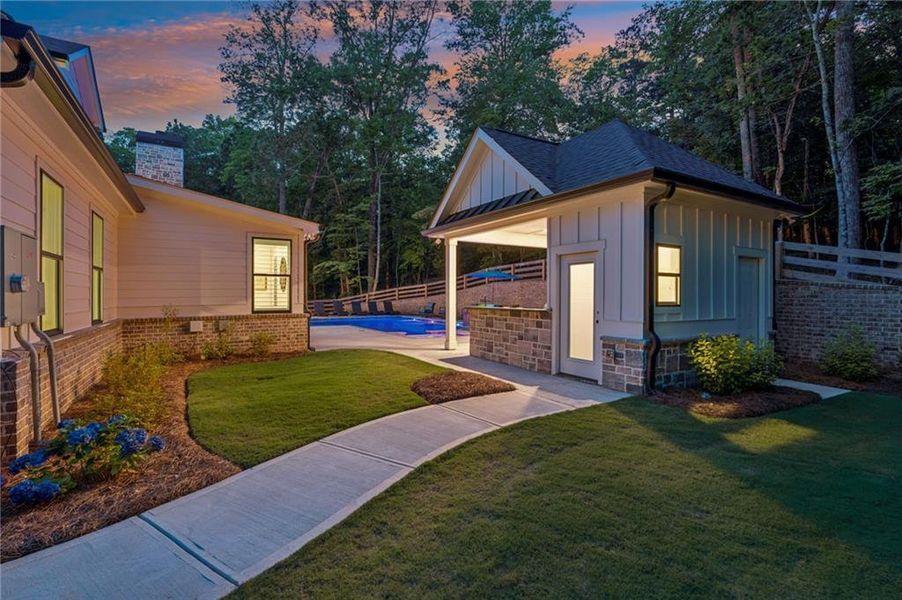 Exterior details and patio area of a home in , Gainesville (Image 39). Exterior details and patio area of a home in , Gainesville (Image 39).