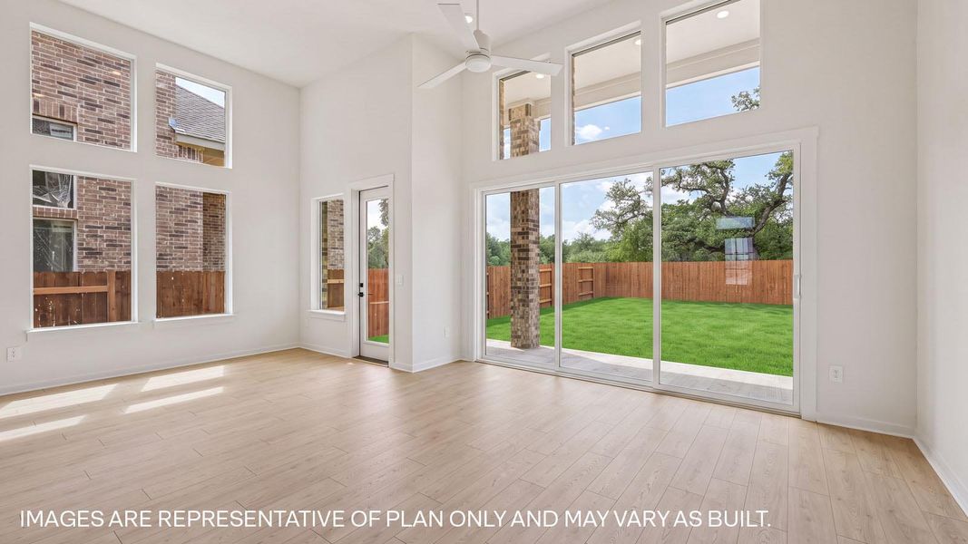 Representative unfurnished interior of a home built from the The Keller by D.R. Horton in The Enclave at Bar W Ranch, Leander (Image 19).