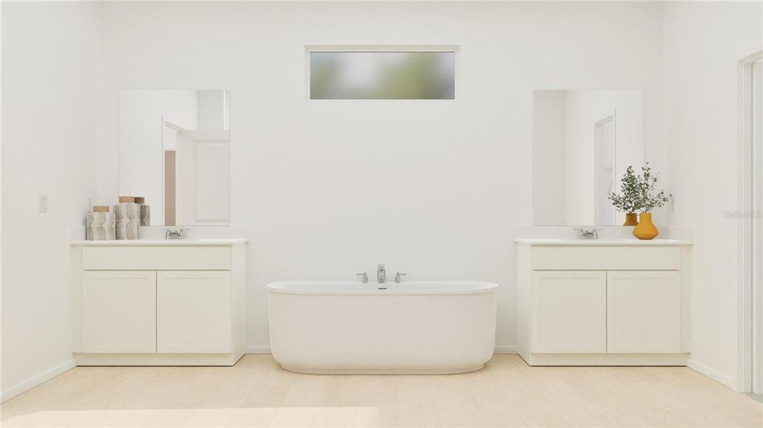 Furnished interior view inside a new home in Bridgewalk, St. Cloud (Image 27).