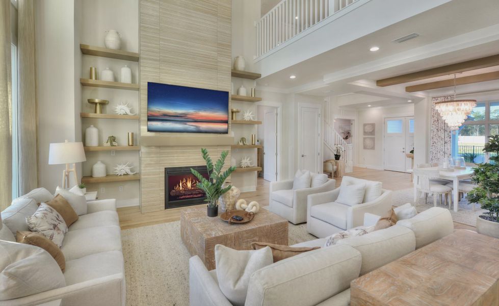 Furnished interior view inside a new home in Tidewater, Jacksonville (Image 9).