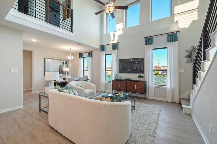 Furnished interior view inside a new home in Granger Pines, Conroe (Image 4).