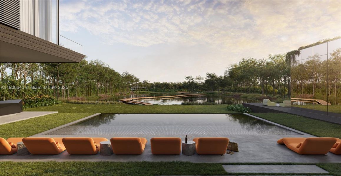 Exterior details and patio area of a home in , Davie (Image 33).