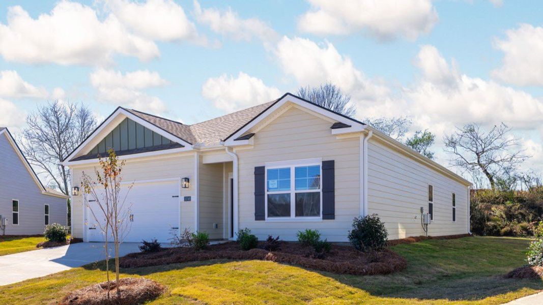 Front exterior of a new home in Prairie Pass, Apison, TN, highlighting curb appeal (Image 2).