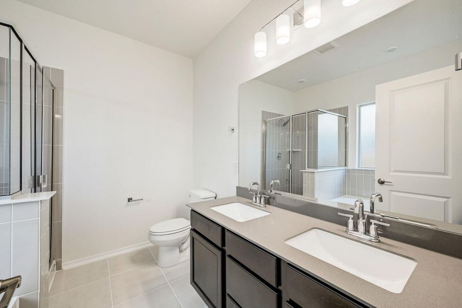 Furnished interior view inside a new home in Salerno - Heritage Collection, Round Rock (Image 13). Furnished interior view inside a new home in Salerno - Heritage Collection, Round Rock (Image 13).