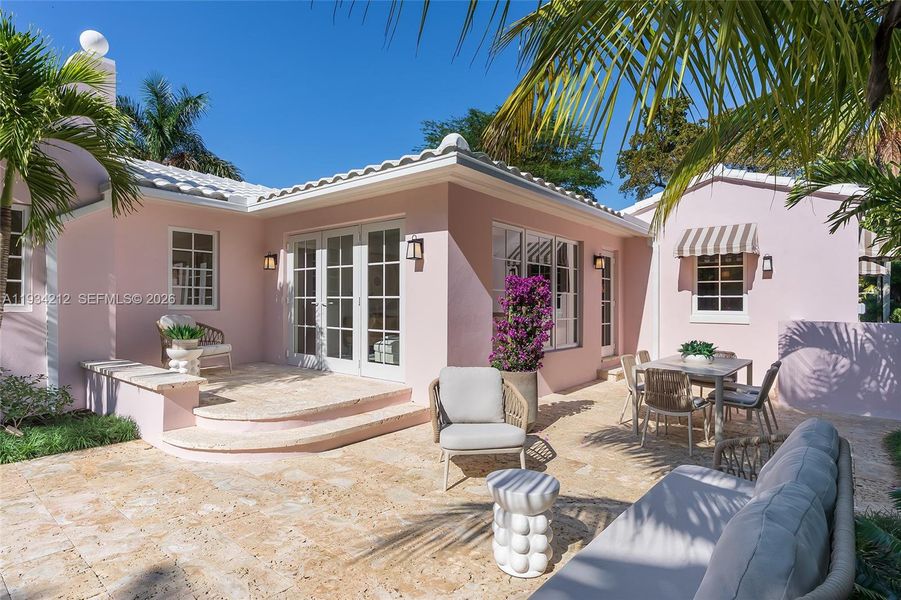 Exterior details and patio area of a home in , Coral Gables (Image 18). Exterior details and patio area of a home in , Coral Gables (Image 18).