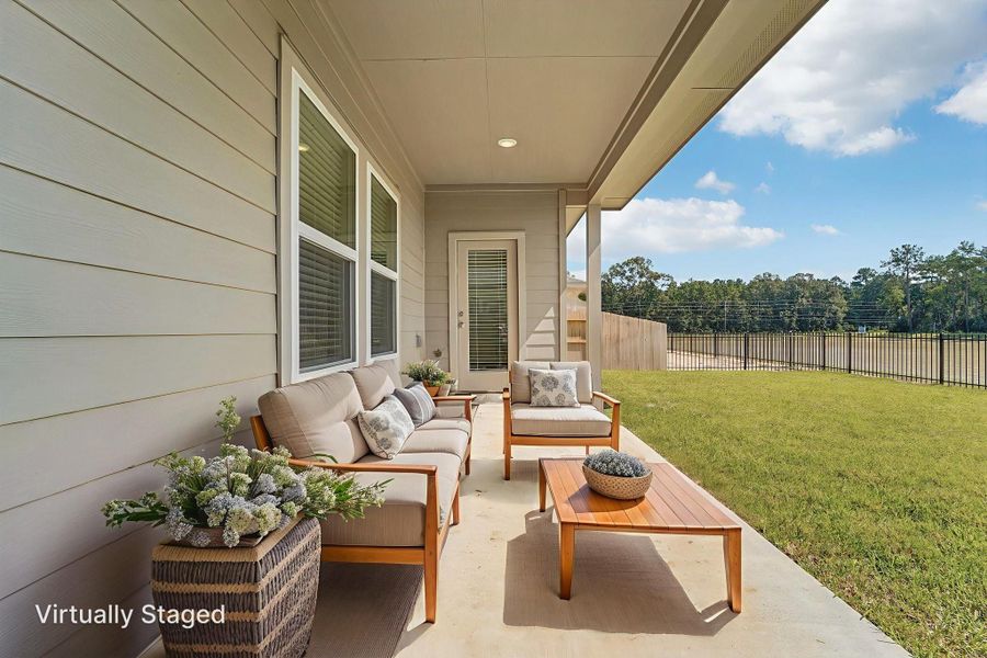 Furnished interior view inside a new home in , New Caney (Image 11).