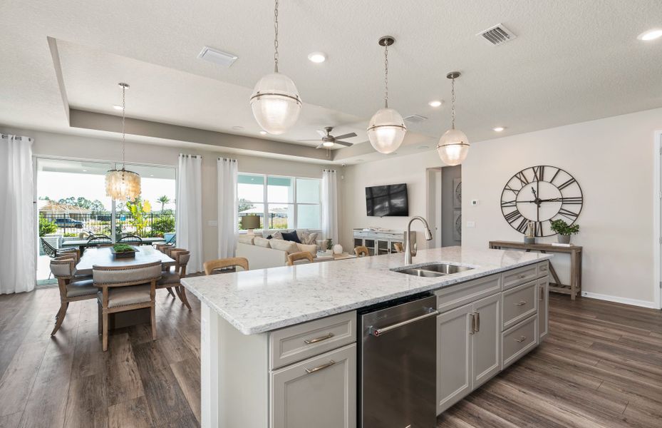 Furnished interior view inside a new home in Del Webb Oasis, Winter Garden (Image 3).
