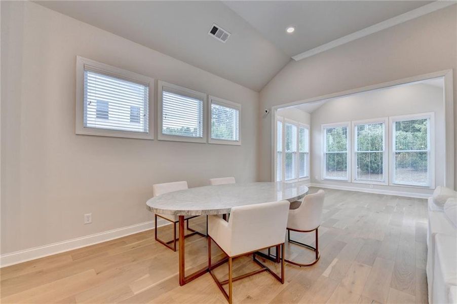 Furnished interior view inside a new home in Ellington Townhomes, Suwanee (Image 5).