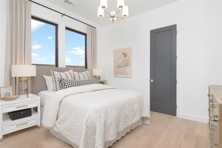 Furnished interior view inside a new home in The Tribute 50', The Colony (Image 6).