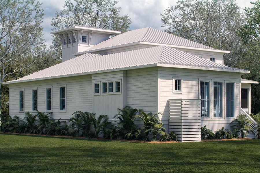 Exterior details and patio area of a home in , Johns Island (Image 29).
