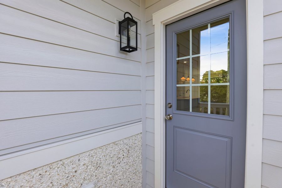Exterior details and patio area of a home in Downtown Wilmington Collective, Wilmington (Image 22).