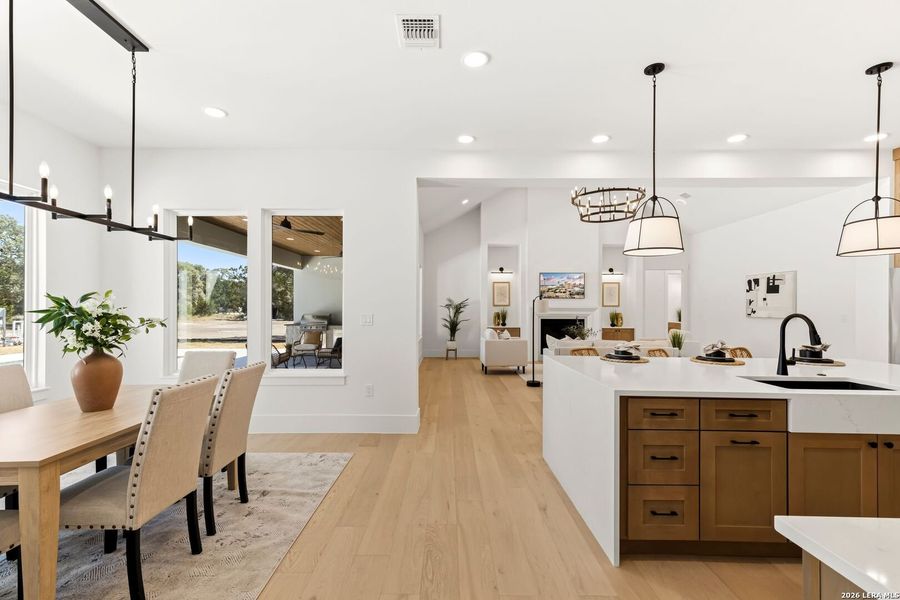 Furnished interior view inside a new home in , Boerne (Image 16).