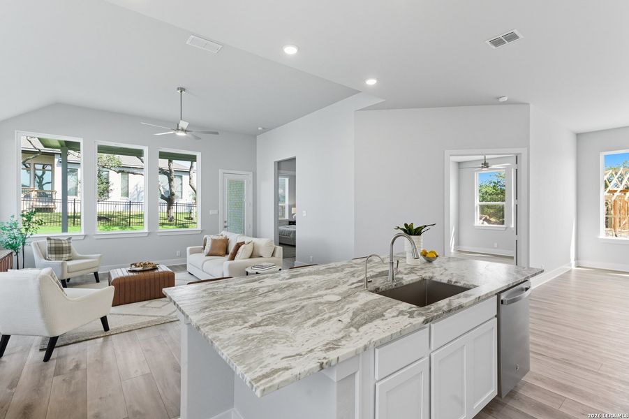 Furnished interior view inside a new home in Esperanza 50's, Boerne (Image 14).