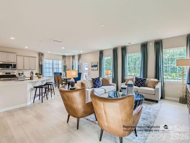 Furnished interior view inside a new home in Redhawk, Belmont (Image 8).
