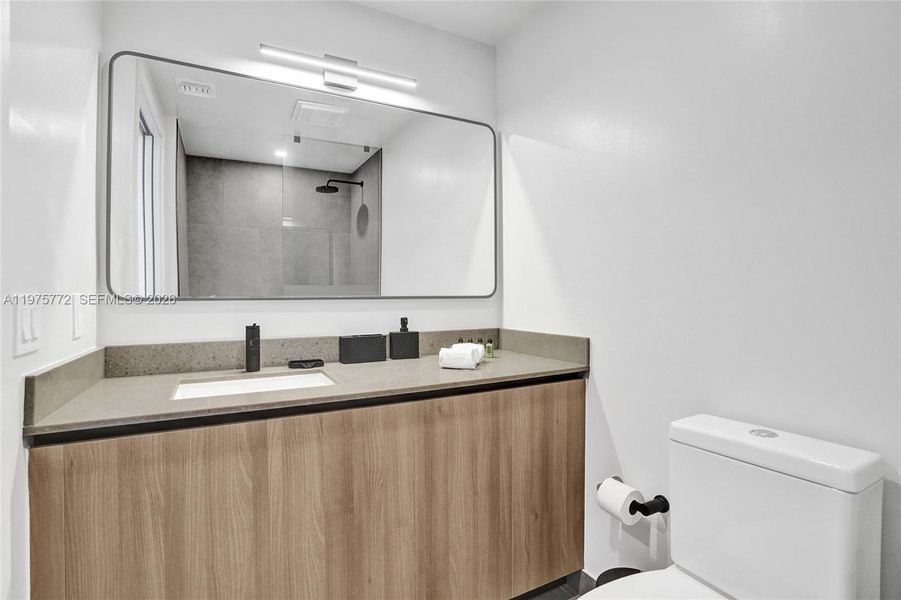 Furnished interior view inside a new home in , Miami (Image 31).