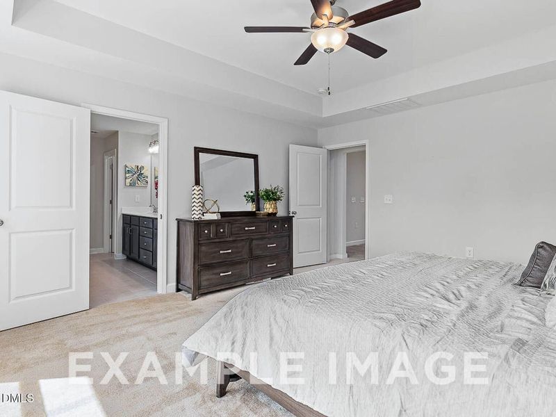 Furnished interior view inside a new home in Retreat at North Main, Lillington (Image 18). Furnished interior view inside a new home in Retreat at North Main, Lillington (Image 18).
