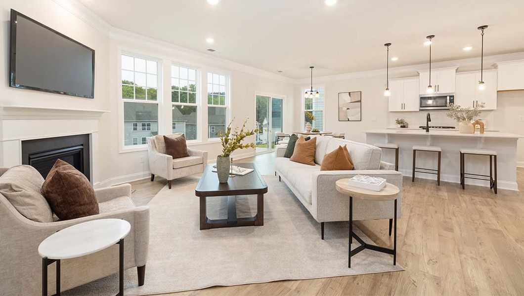 Furnished interior view inside a new home in Falls Cove, Troutman (Image 10).
