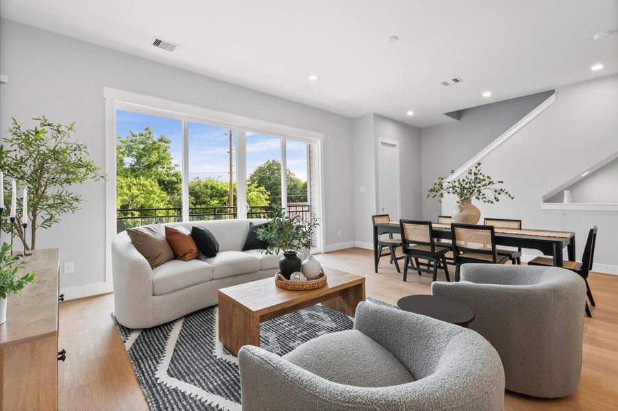 Furnished interior view inside a new home in , Houston (Image 12).