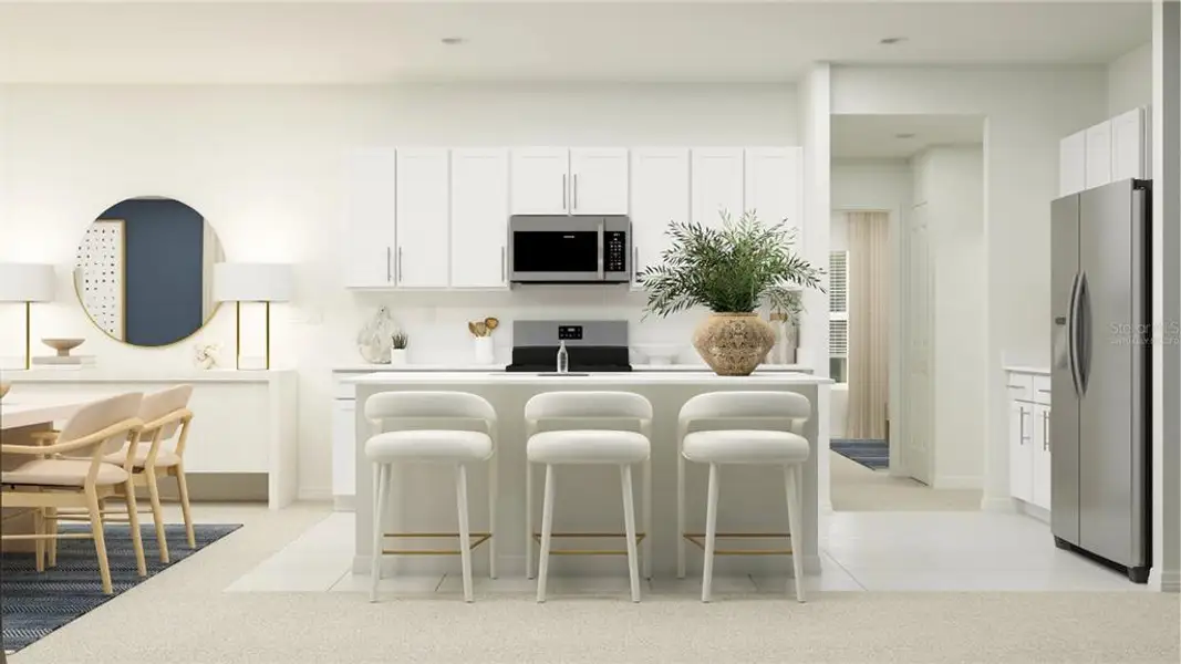 Furnished interior view inside a new home in Pine Meadows, Eustis (Image 6).