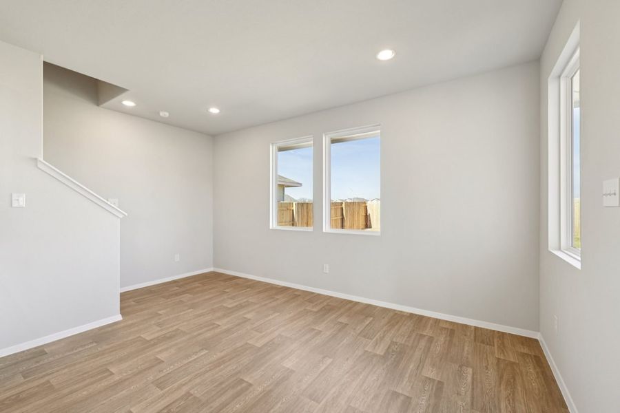 Representative unfurnished interior of a home built from the Azalea 1668 by Brohn Homes in Azalea, Pattison (Image 12).