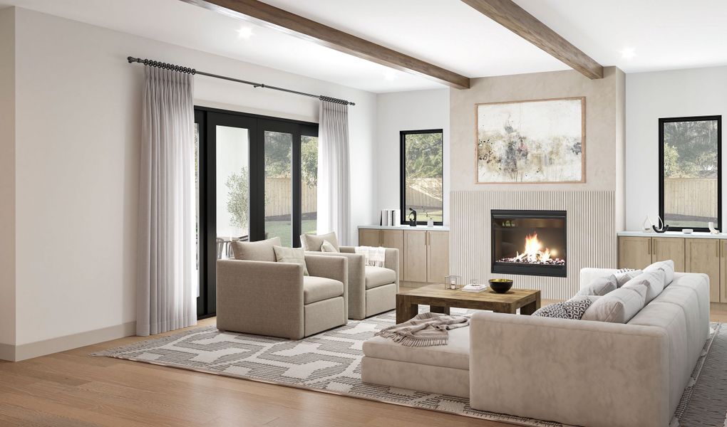 Furnished interior view inside a new home in , Dallas (Image 4).