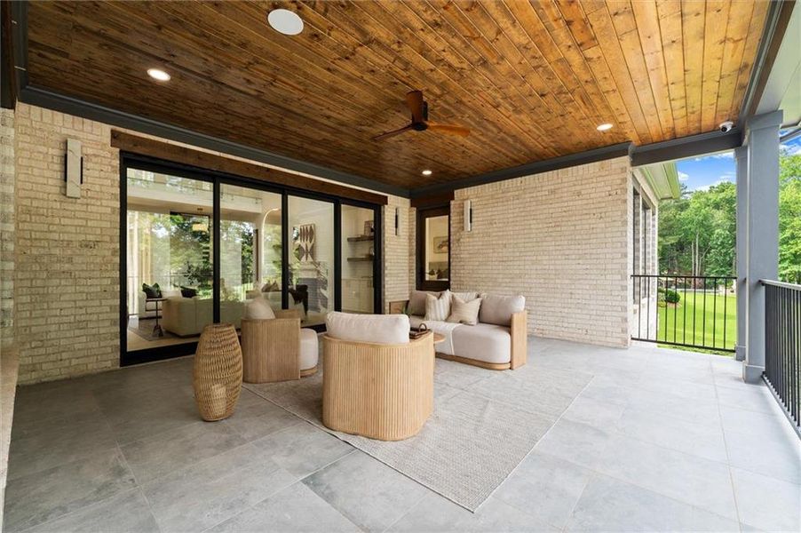Exterior details and patio area of a home in , Alpharetta (Image 35).
