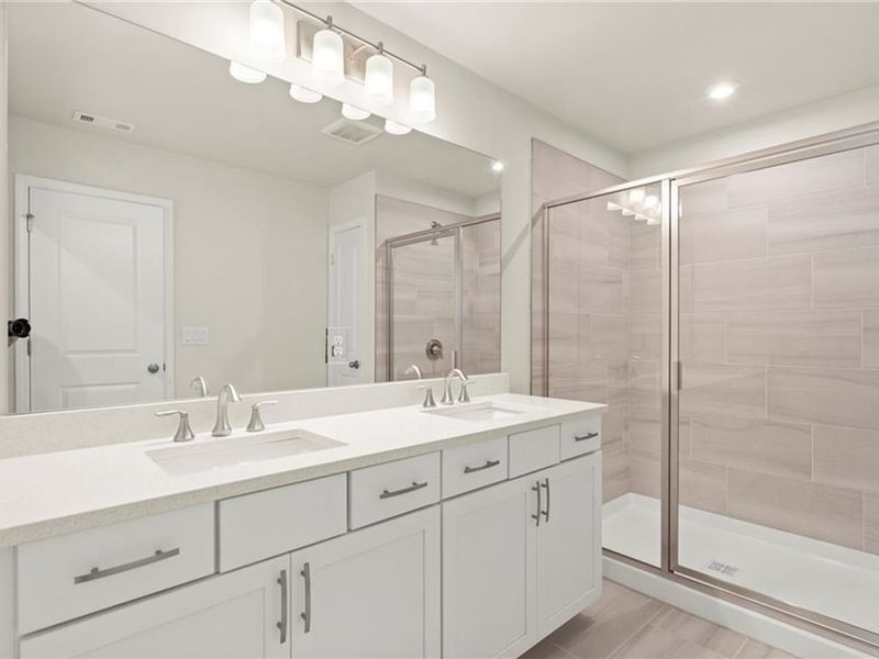 Furnished interior view inside a new home in The Village at Shallowford, Kennesaw (Image 6).