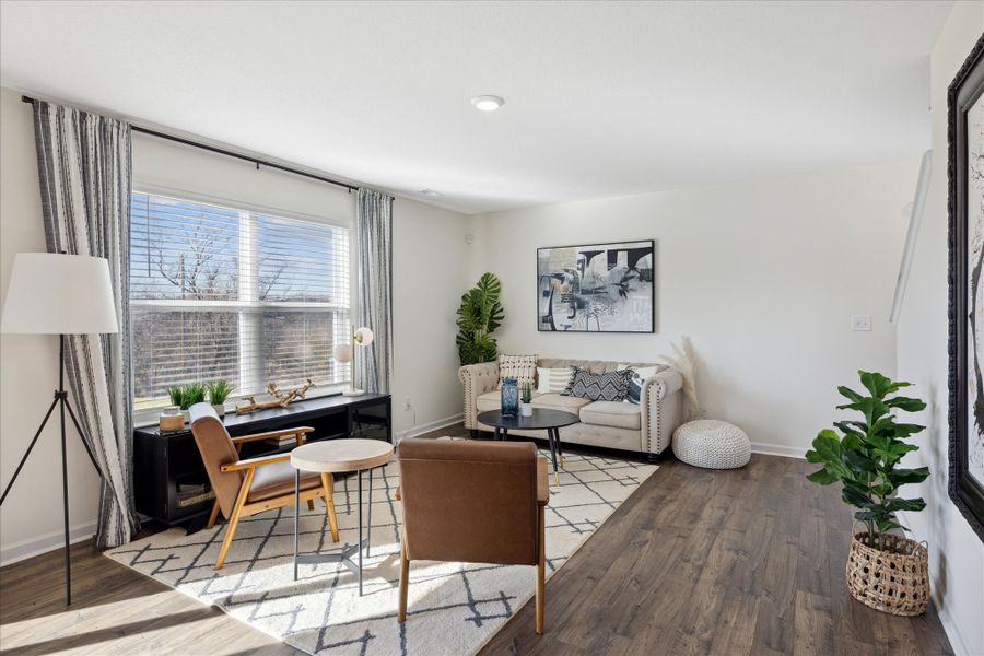 Representative furnished interior of a home built from the Penwell by D.R. Horton in Isabel Estates, Knoxville (Image 6).
