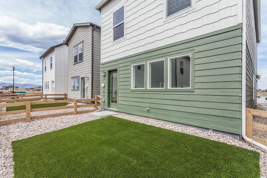Exterior details and patio area of a home in Bloom, Fort Collins (Image 4).