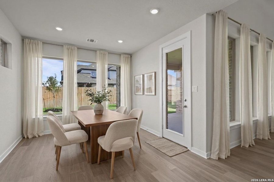 Furnished interior view inside a new home in Nopal Valley, San Antonio (Image 18).