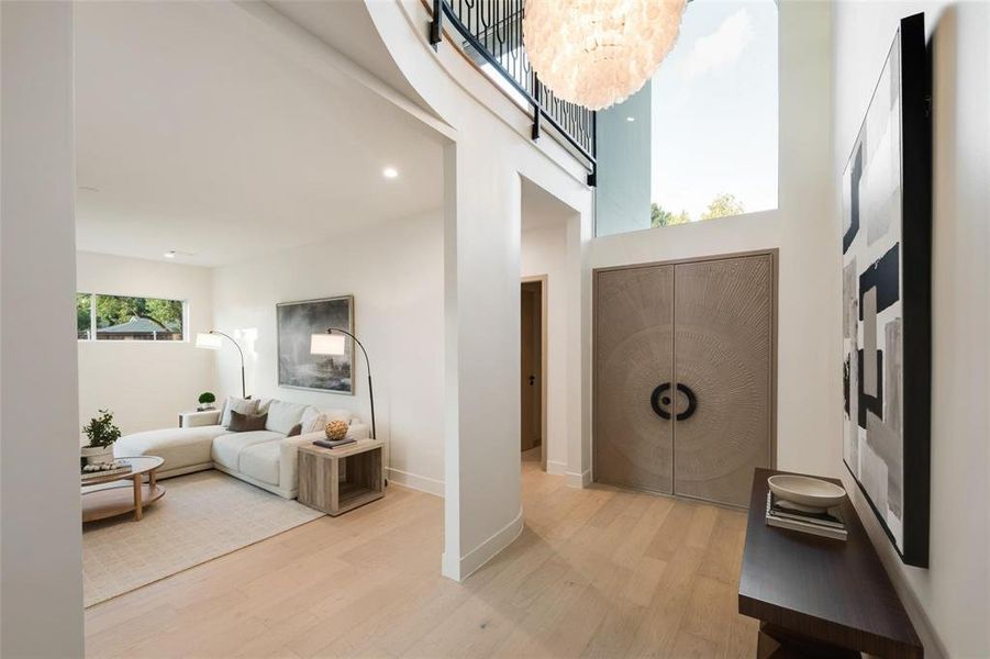 Furnished interior view inside a new home in , Dallas (Image 11).