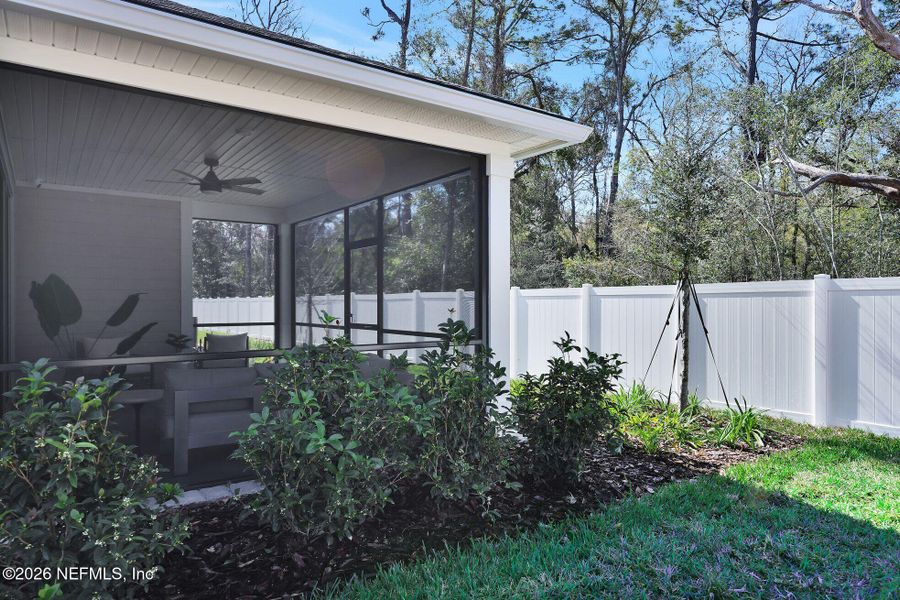 Exterior details and patio area of a home in Landing at Olde Florida, St. Augustine (Image 24).