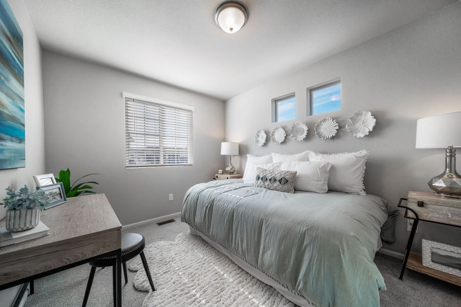 Furnished interior view inside a new home in Reunion, Commerce City (Image 15). Furnished interior view inside a new home in Reunion, Commerce City (Image 15).