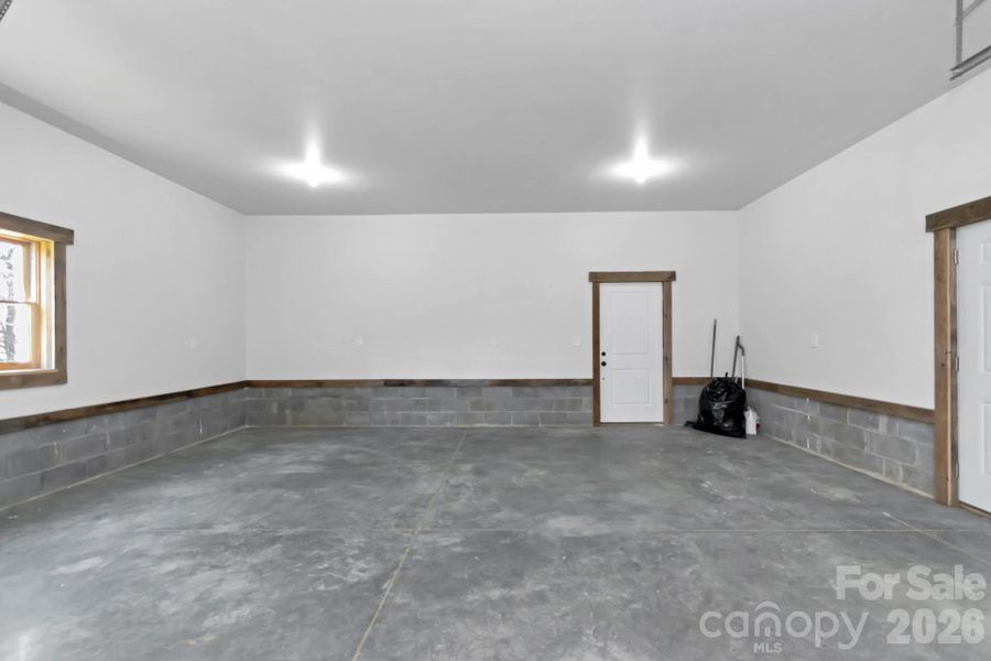 Attached Two Car Garage