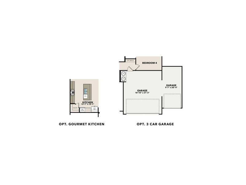 2D floor plan layout for the The Harrison G by Davidson Homes LLC in Wehunt Meadows, Hoschton, GA (Image 5).