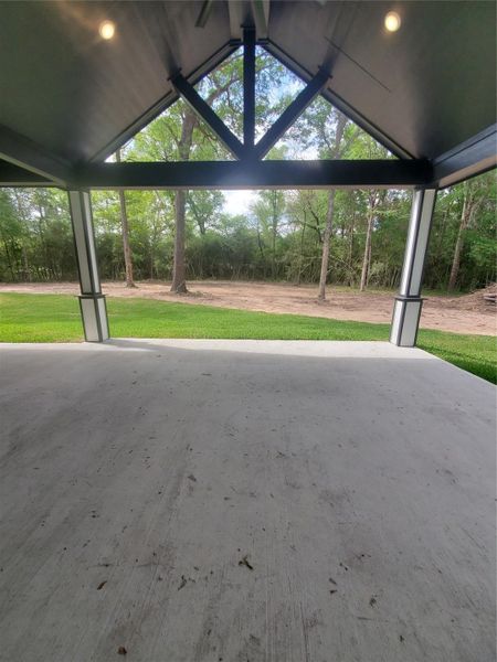 BACK PATIO LOOKING OUT INTO THE BACK YARD BACK PATIO LOOKING OUT INTO THE BACK YARD