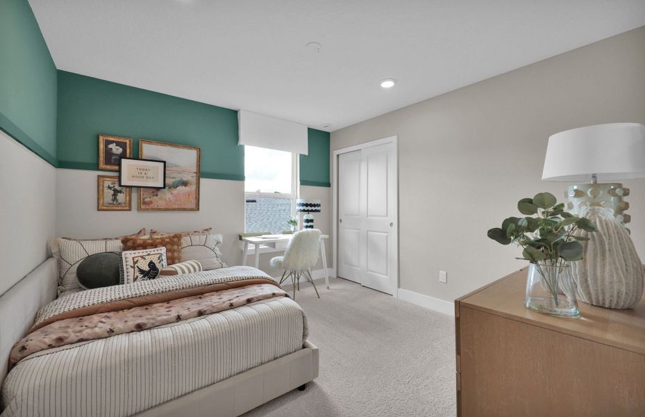 Representative furnished interior of a home built from the Yorkshire by Pulte Homes in Westerly Park at Wildlight, Wildlight (Image 14).