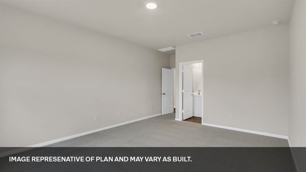 Spacious, unfurnished interior of a new home in Trails at Wildhorse, Austin (Image 21).