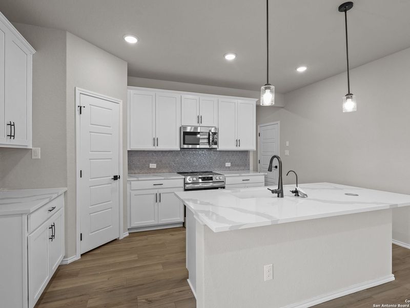 Furnished interior view inside a new home in Royal Crest, San Antonio (Image 7).