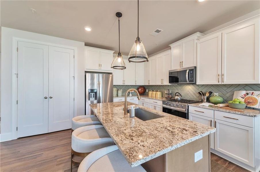 Furnished interior view inside a new home in , Marietta (Image 12).