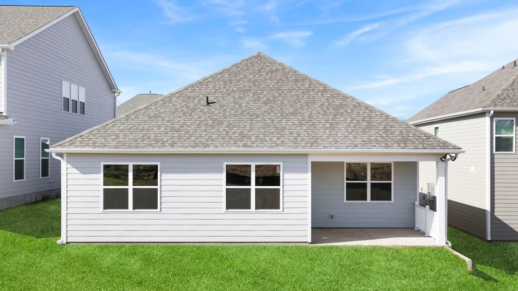 Exterior details and patio area of a home in Harrison Valley, Simpsonville (Image 4).