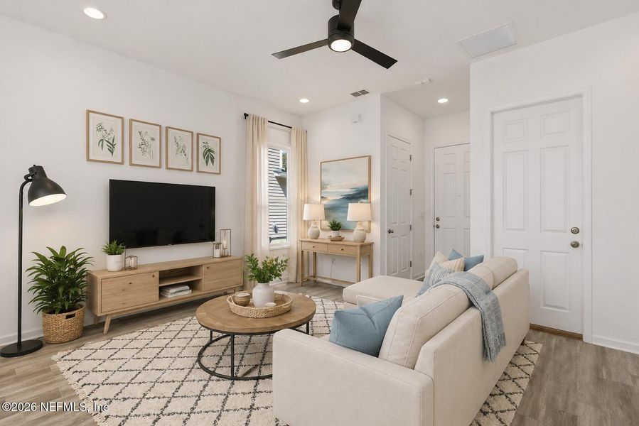 Furnished interior view inside a new home in , Jacksonville (Image 8).